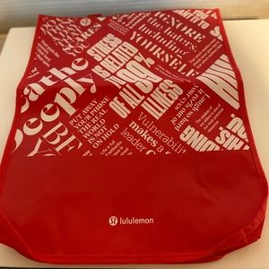 Large Tote Lululemon Bag! Never Used! Reusable!